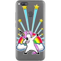 Funda Gel Transparente para Xiaomi Mi 5X / Mi A1 Diseño Unicornio Dibujos