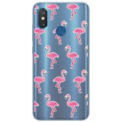 Funda Gel Transparente para Xiaomi Mi 8 Diseño Flamenco Dibujos