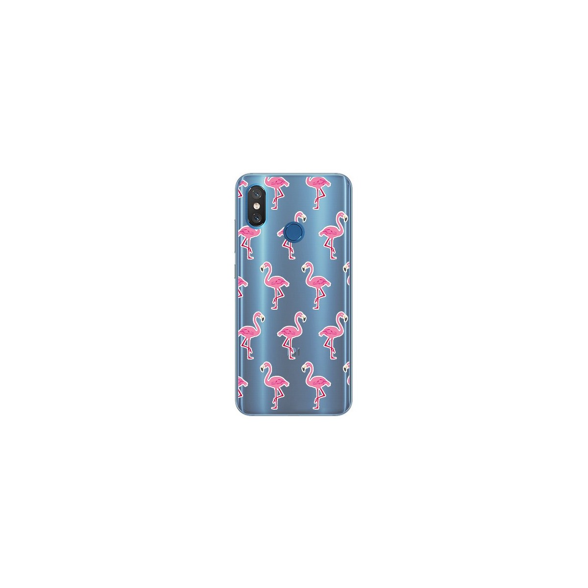 Funda Gel Transparente para Xiaomi Mi 8 Diseño Flamenco Dibujos