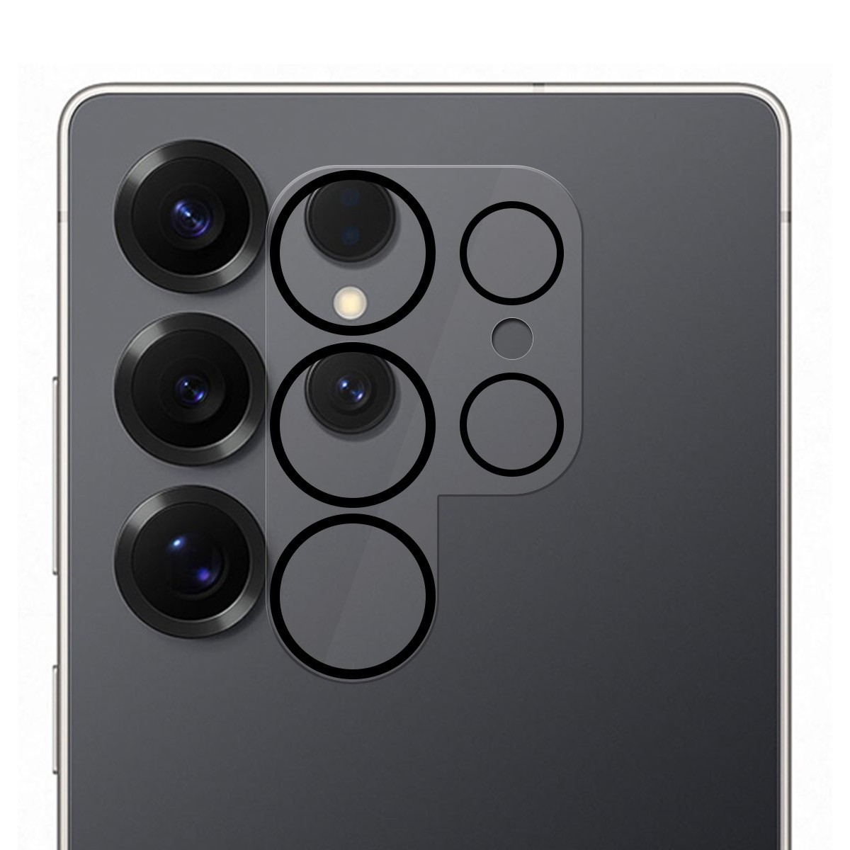 Protector Cristal Templado Cámara Trasera para Samsung Galaxy S25 Ultra 5G Vidrio