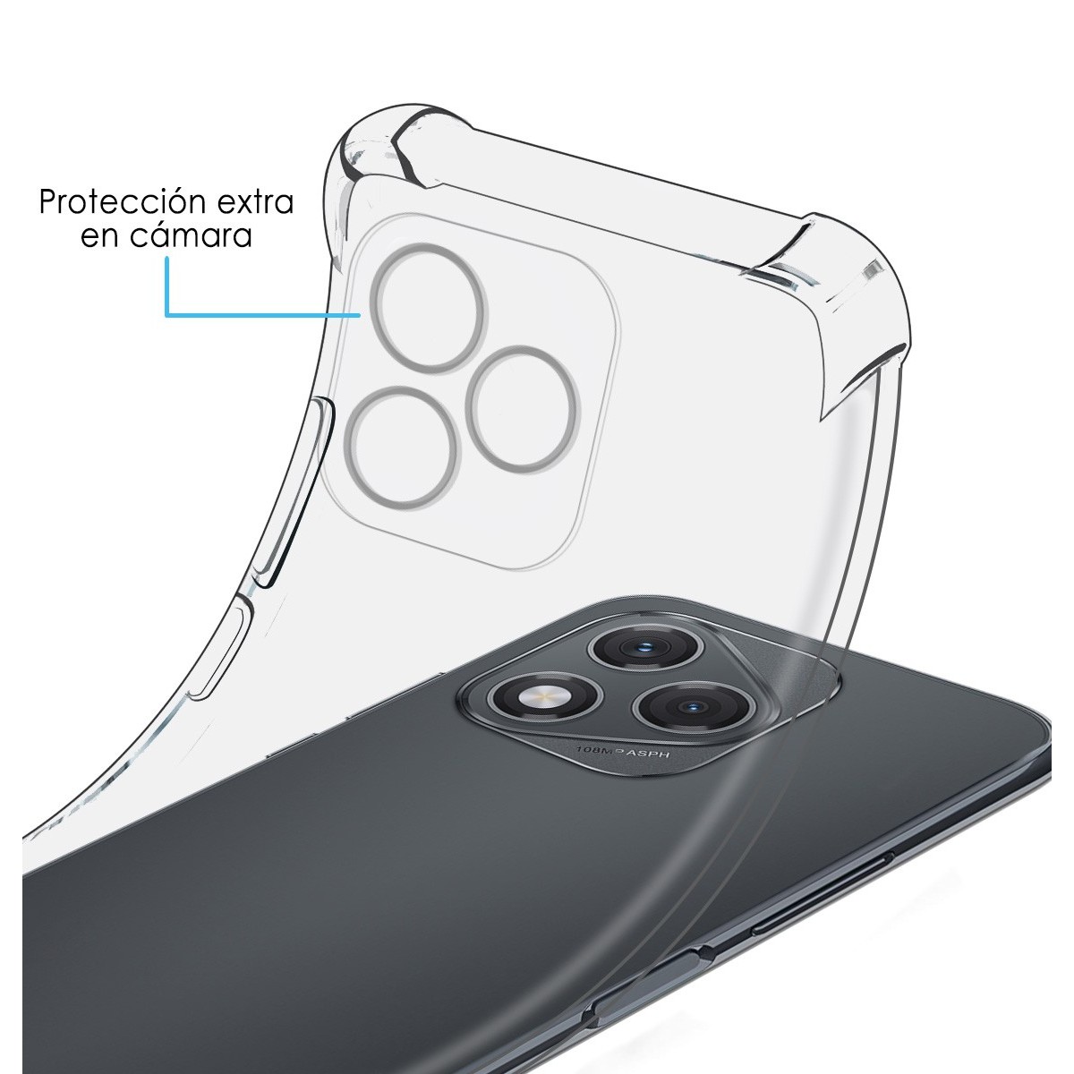 Funda Silicona Antigolpes Transparente para Huawei Honor 400 Lite 5G