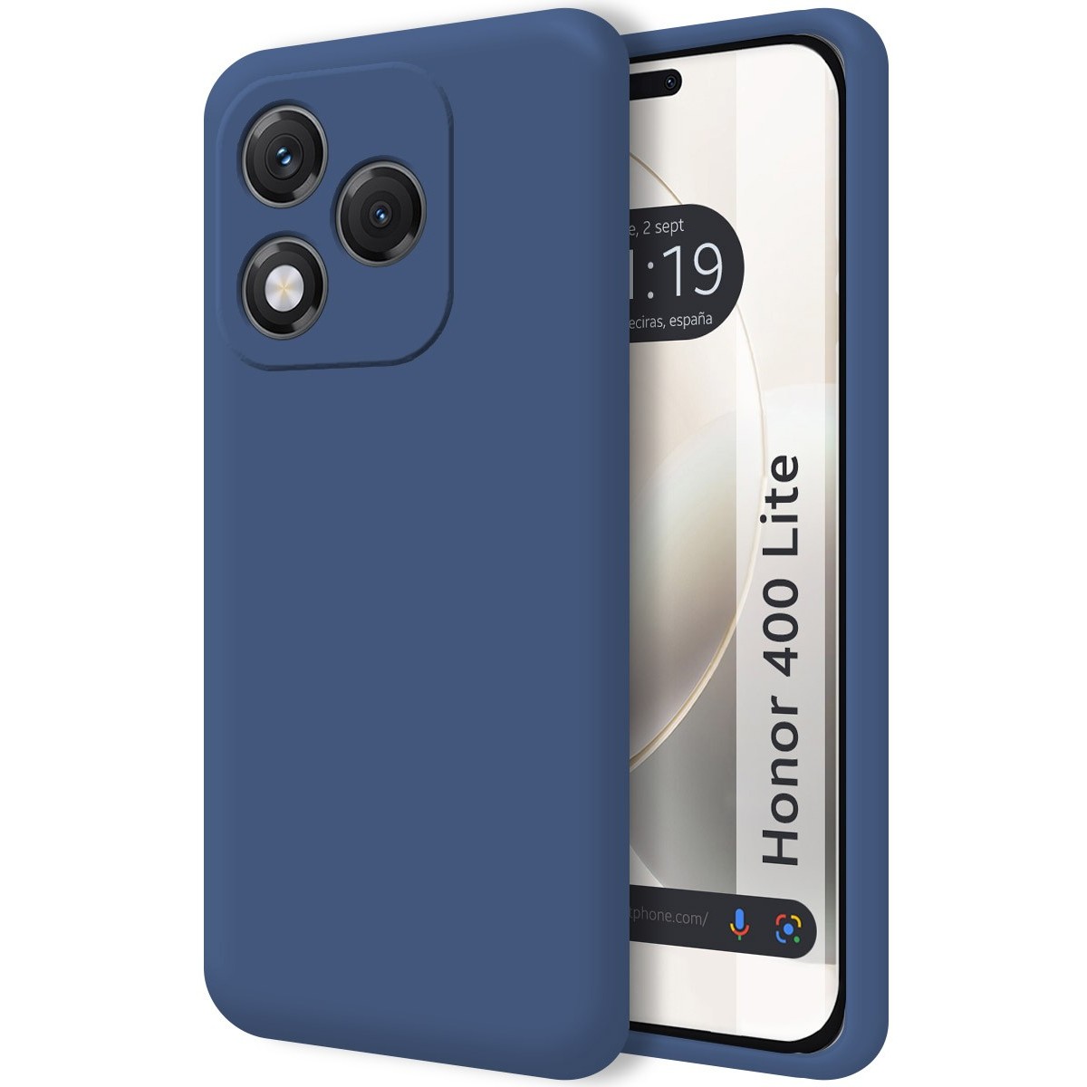 Funda Silicona Líquida Ultra Suave para Huawei Honor 400 Lite 5G color Azul