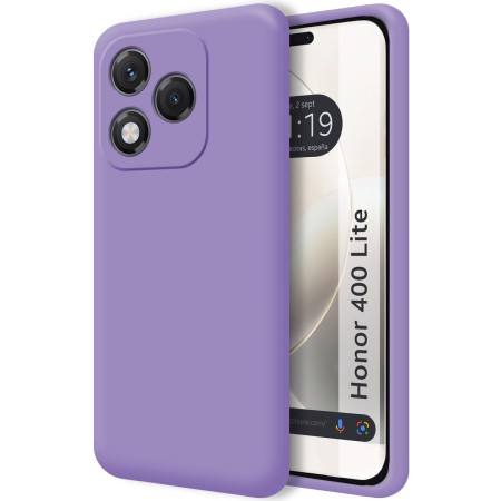 Funda Silicona Líquida Ultra Suave para Huawei Honor 400 Lite 5G color Morada
