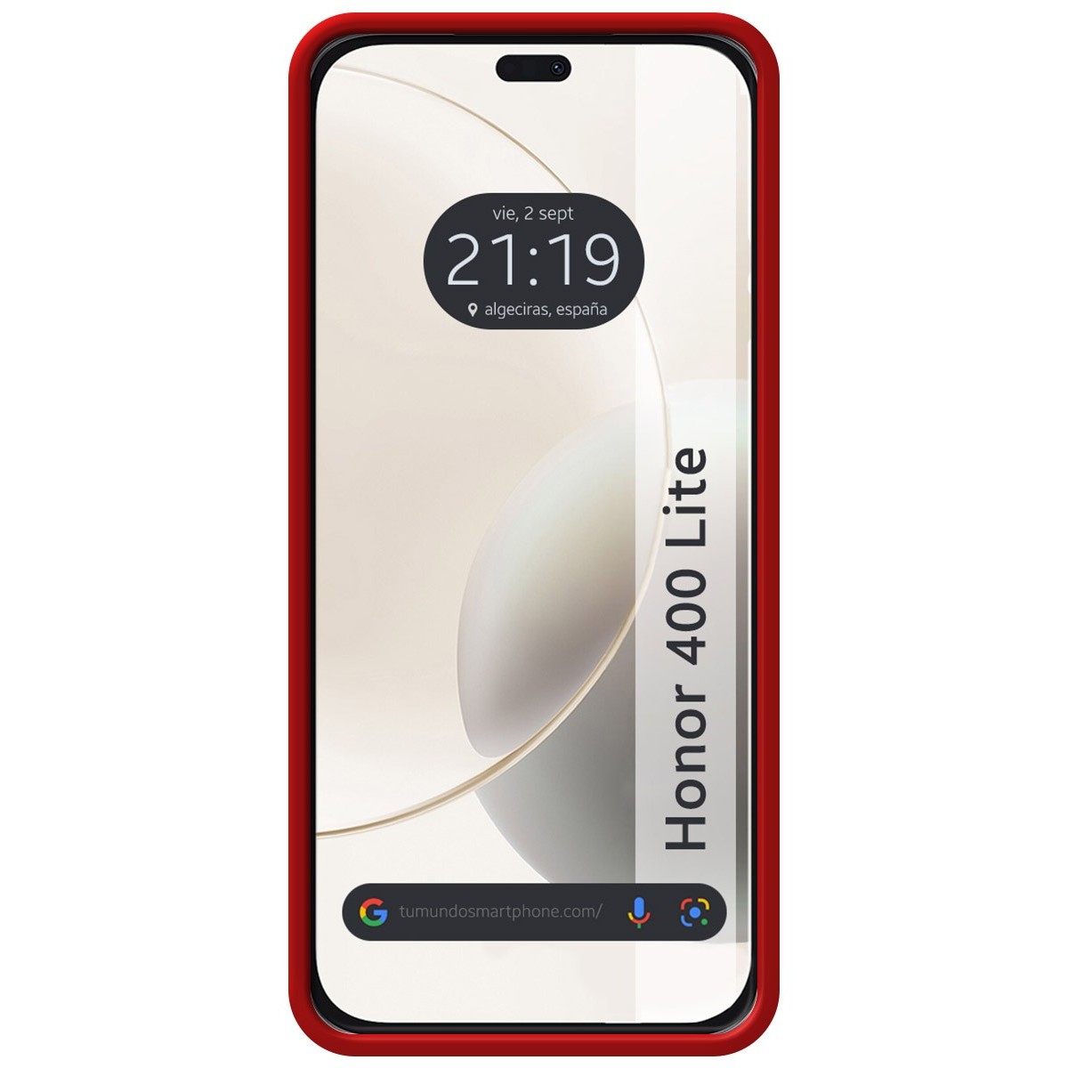 Funda Silicona Líquida Ultra Suave para Huawei Honor 400 Lite 5G color Roja