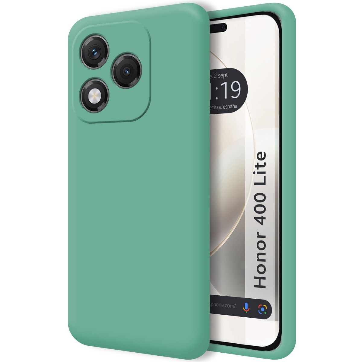 Funda Silicona Líquida Ultra Suave para Huawei Honor 400 Lite 5G color Verde