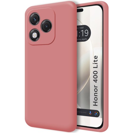 Funda Silicona Líquida Ultra Suave para Huawei Honor 400 Lite 5G color Rosa