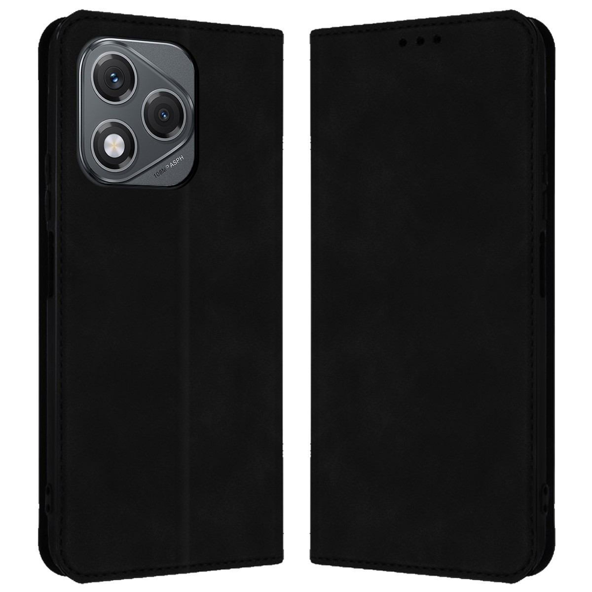 Funda Libro de Polipiel con tarjetero para Huawei Honor 400 Lite 5G color Negra