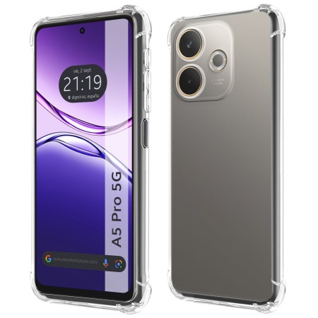 Funda Silicona Antigolpes Transparente para Oppo A5 Pro 5G