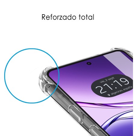 Funda Silicona Antigolpes Transparente para Oppo A5 Pro 5G