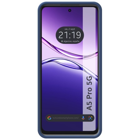 Funda Silicona Líquida Ultra Suave para Oppo A5 Pro 5G color Azul
