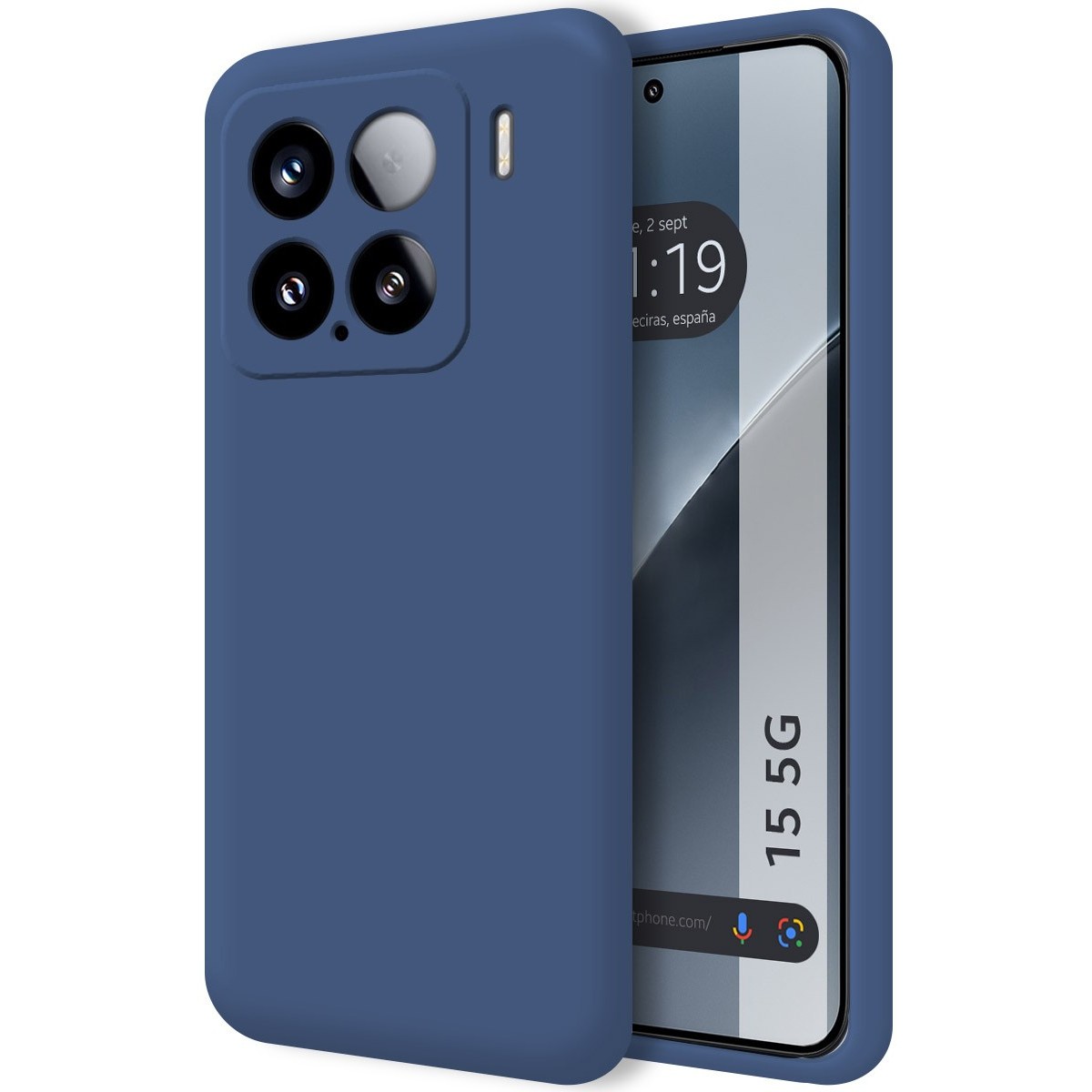 Funda Silicona Líquida Ultra Suave para Xiaomi 15 5G color Azul