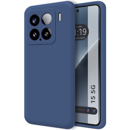 Funda Silicona Líquida Ultra Suave para Xiaomi 15 5G color Azul