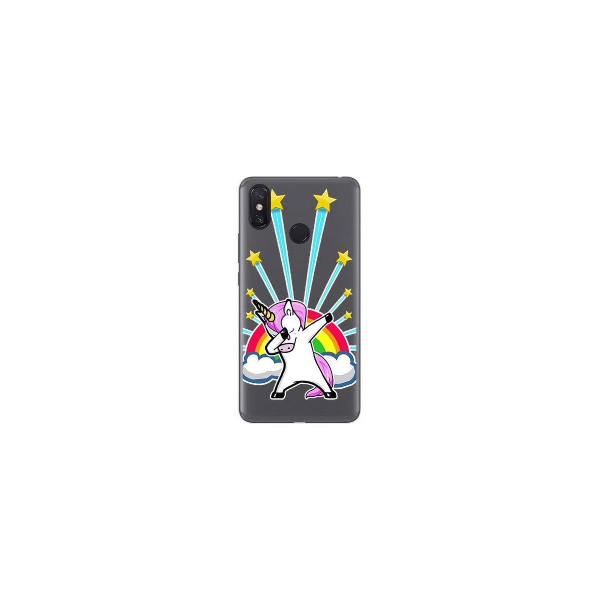 Funda Gel Transparente para Xiaomi Mi Max 3 Diseño Unicornio Dibujos