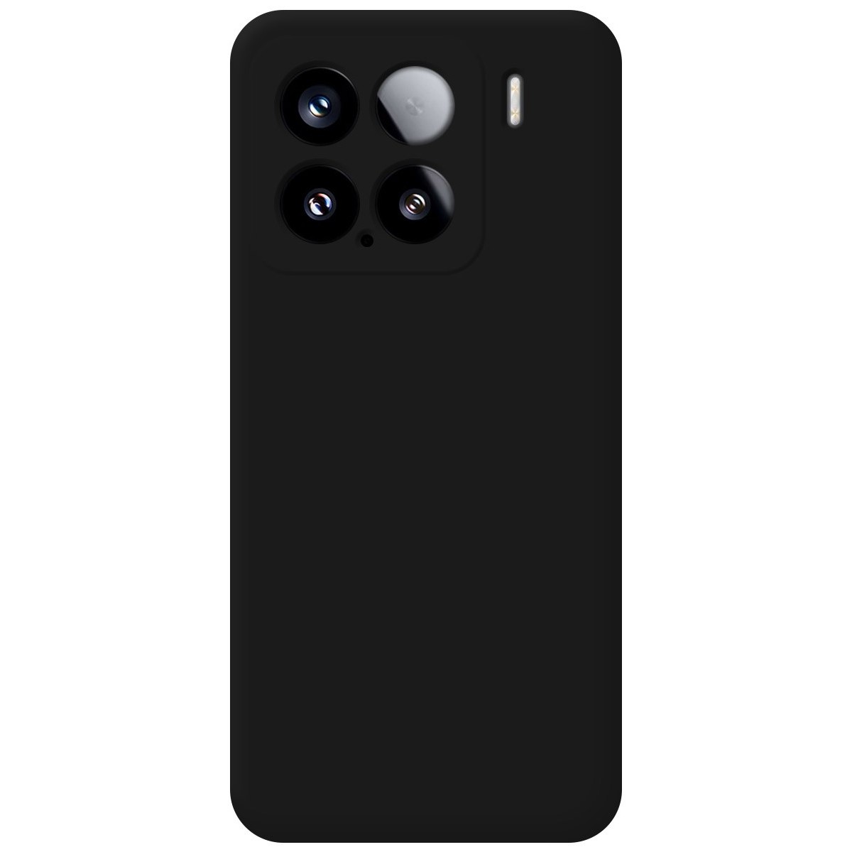 Funda Silicona Líquida Ultra Suave para Xiaomi 15 5G color Negra