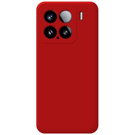 Funda Silicona Líquida Ultra Suave para Xiaomi 15 5G color Roja