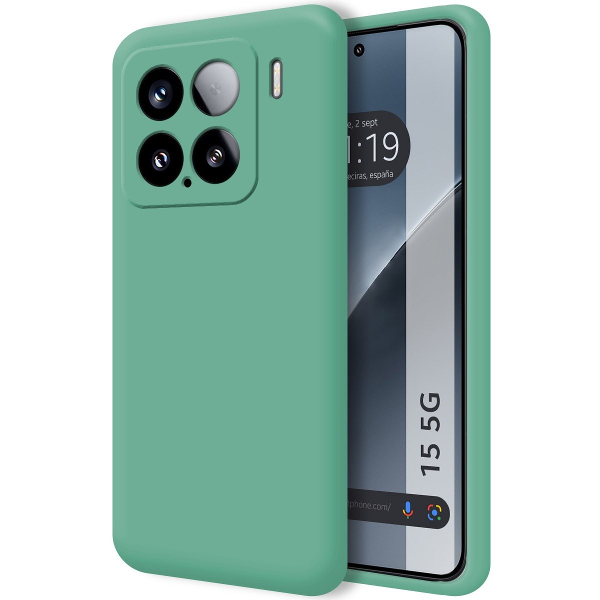 Funda Silicona Líquida Ultra Suave para Xiaomi 15 5G color Verde