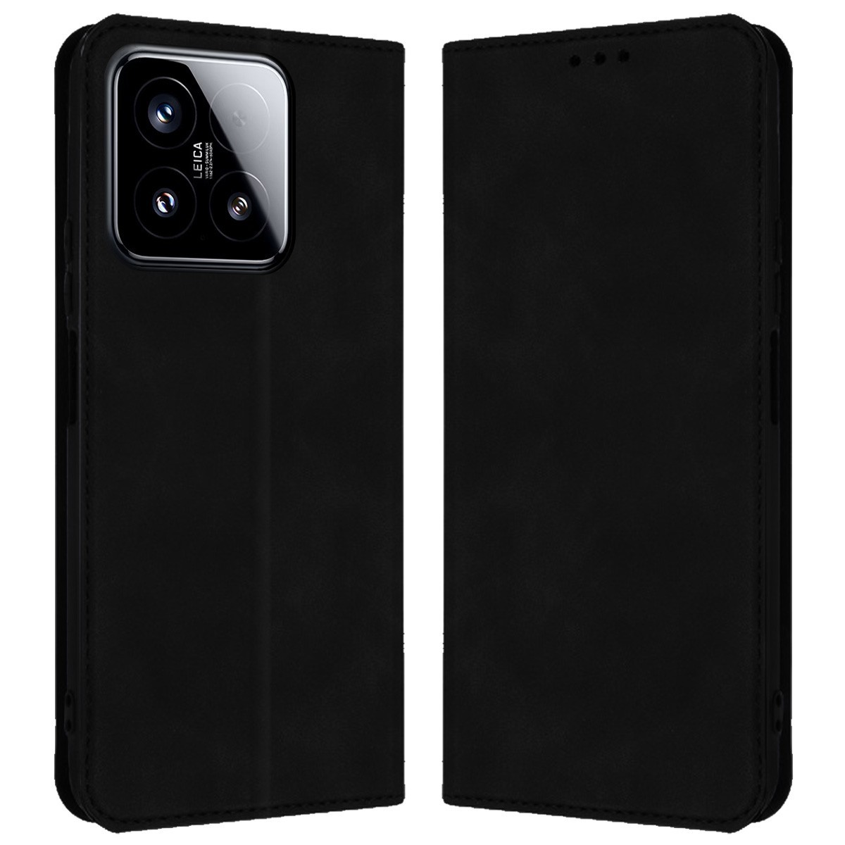 Funda Libro de Polipiel con tarjetero para Xiaomi 15 5G color Negra