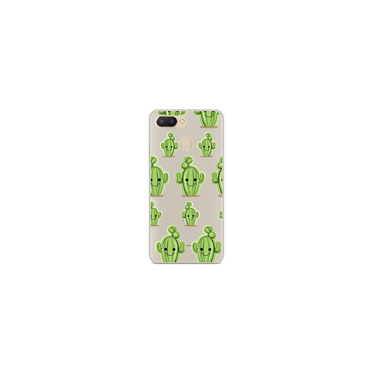 Funda Gel Transparente para Xiaomi Redmi 6 Diseño Cactus Dibujos