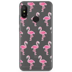 Funda Gel Transparente para Xiaomi Redmi 6 Pro / Mi A2 Lite Diseño Flamenco Dibujos