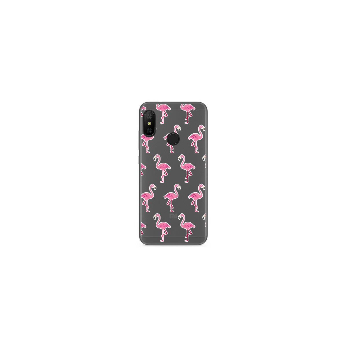 Funda Gel Transparente para Xiaomi Redmi 6 Pro / Mi A2 Lite Diseño Flamenco Dibujos