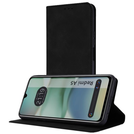 Funda Libro de Polipiel con tarjetero para Xiaomi Redmi A5 color Negra