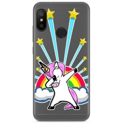 Funda Gel Transparente para Xiaomi Redmi 6 Pro / Mi A2 Lite Diseño Unicornio Dibujos