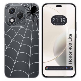 Funda Silicona Transparente para Huawei Honor 400 Lite 5G diseño Araña Dibujos