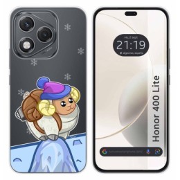 Funda Silicona Transparente para Huawei Honor 400 Lite 5G diseño Cabra Dibujos