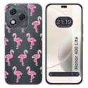 Funda Silicona Transparente para Huawei Honor 400 Lite 5G diseño Flamenco Dibujos