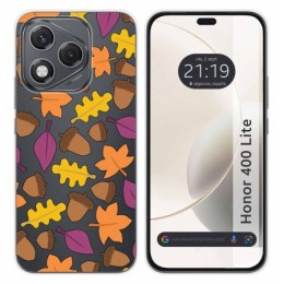 Funda Silicona Transparente para Huawei Honor 400 Lite 5G diseño Otoño Dibujos