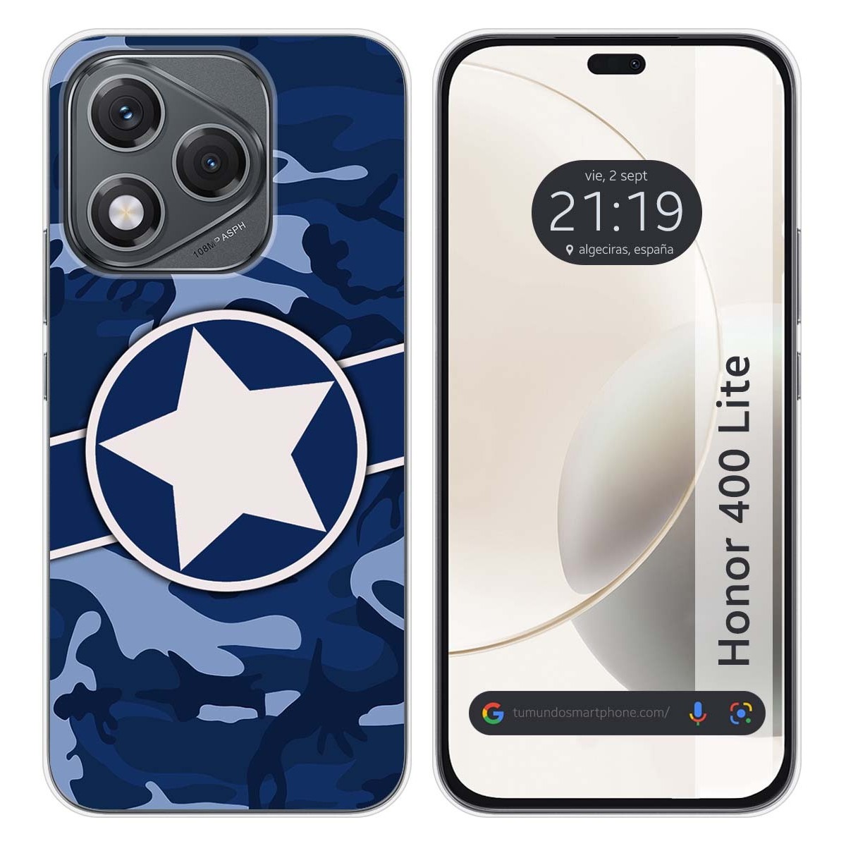 Funda Silicona para Huawei Honor 400 Lite 5G diseño Camuflaje 03 Dibujos