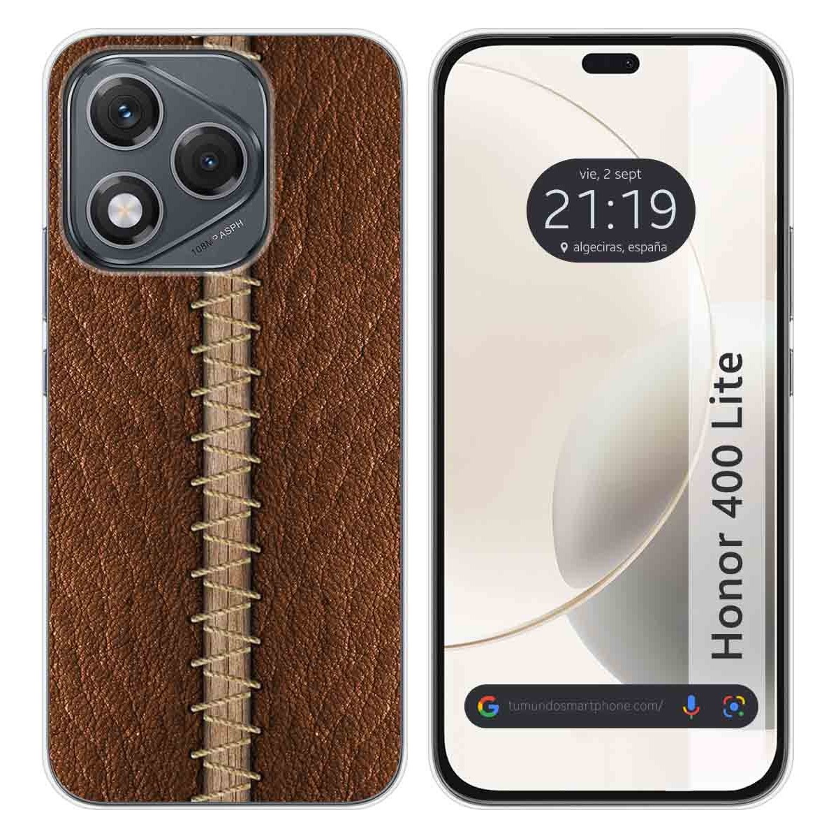 Funda Silicona para Huawei Honor 400 Lite 5G diseño Cuero 01 Dibujos