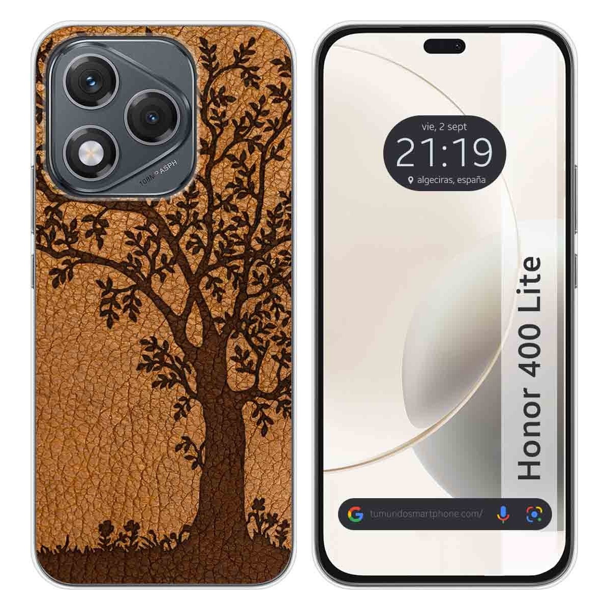 Funda Silicona para Huawei Honor 400 Lite 5G diseño Cuero 03 Dibujos