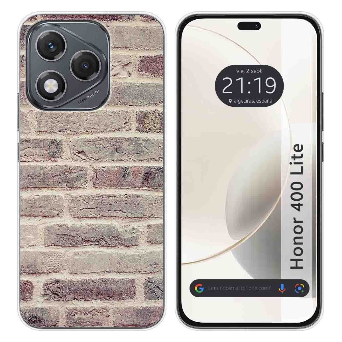 Funda Silicona para Huawei Honor 400 Lite 5G diseño Ladrillo 01 Dibujos