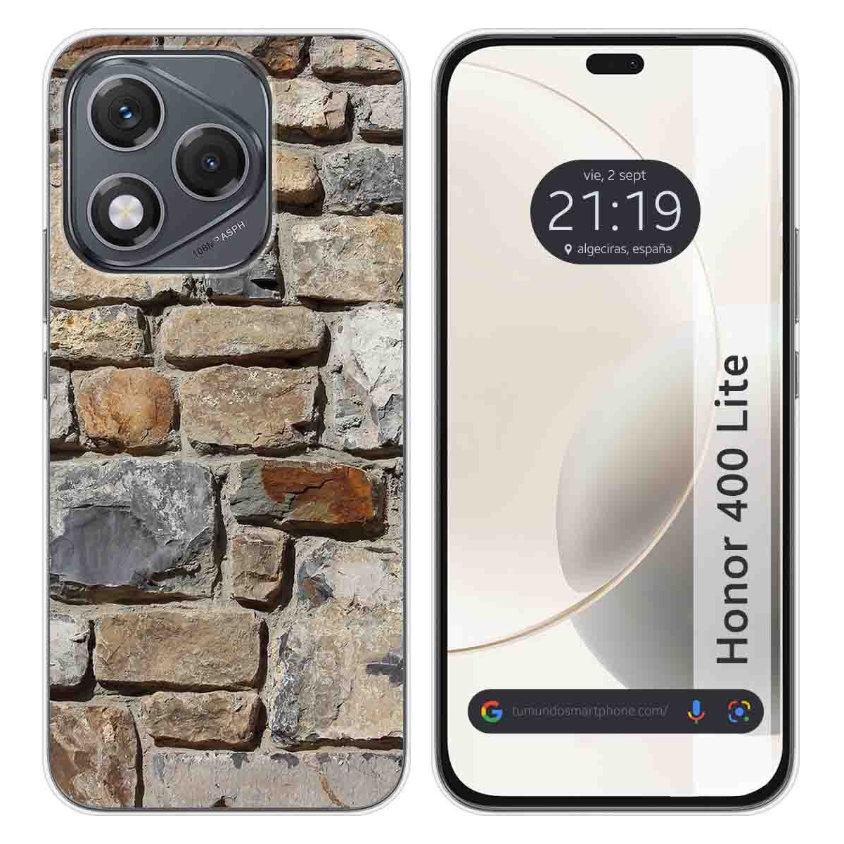 Funda Silicona para Huawei Honor 400 Lite 5G diseño Ladrillo 03 Dibujos