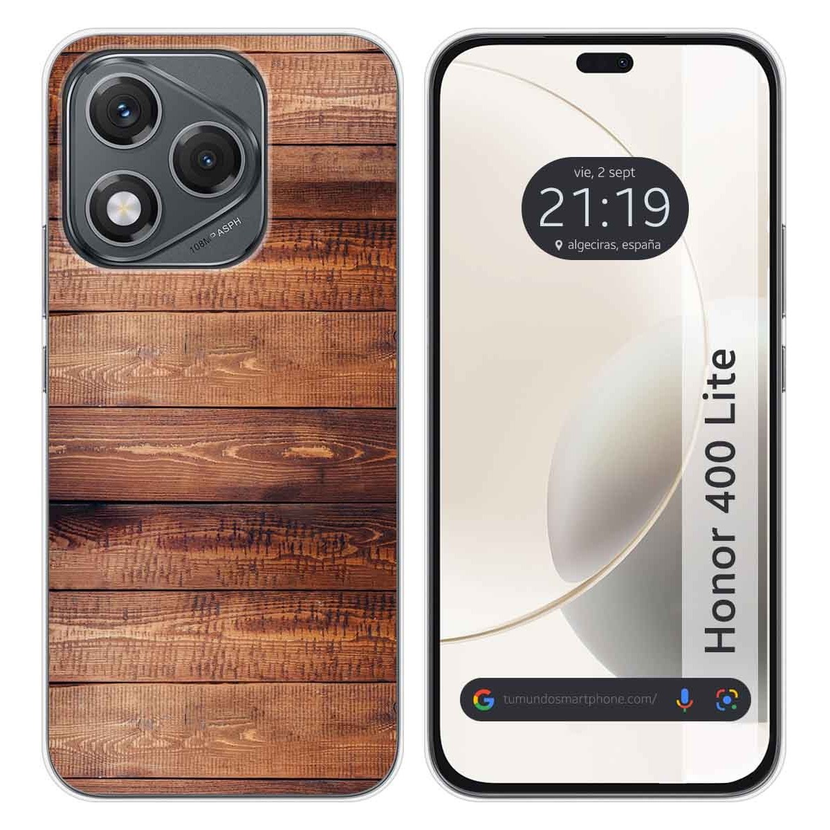 Funda Silicona para Huawei Honor 400 Lite 5G diseño Madera 02 Dibujos