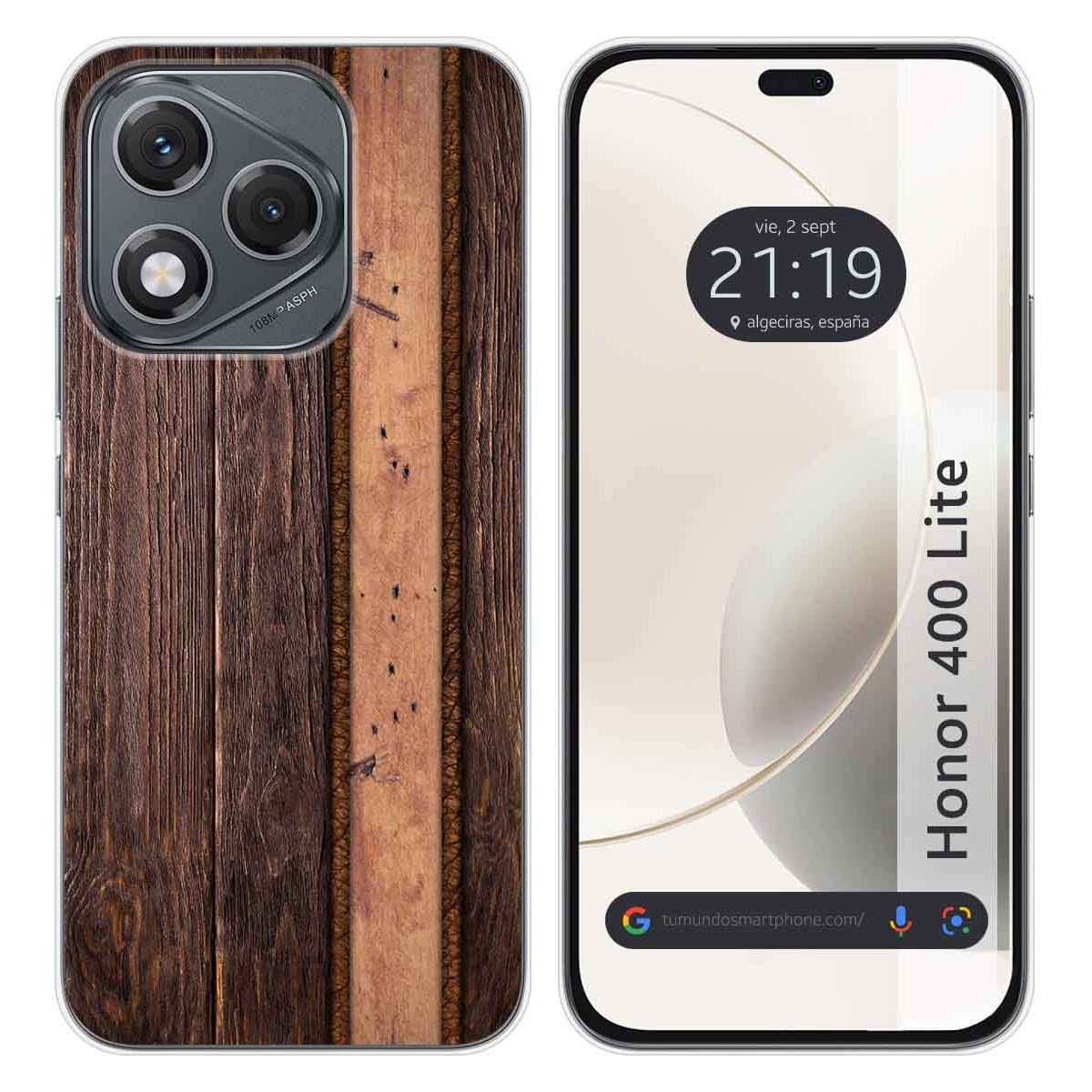 Funda Silicona para Huawei Honor 400 Lite 5G diseño Madera 05 Dibujos
