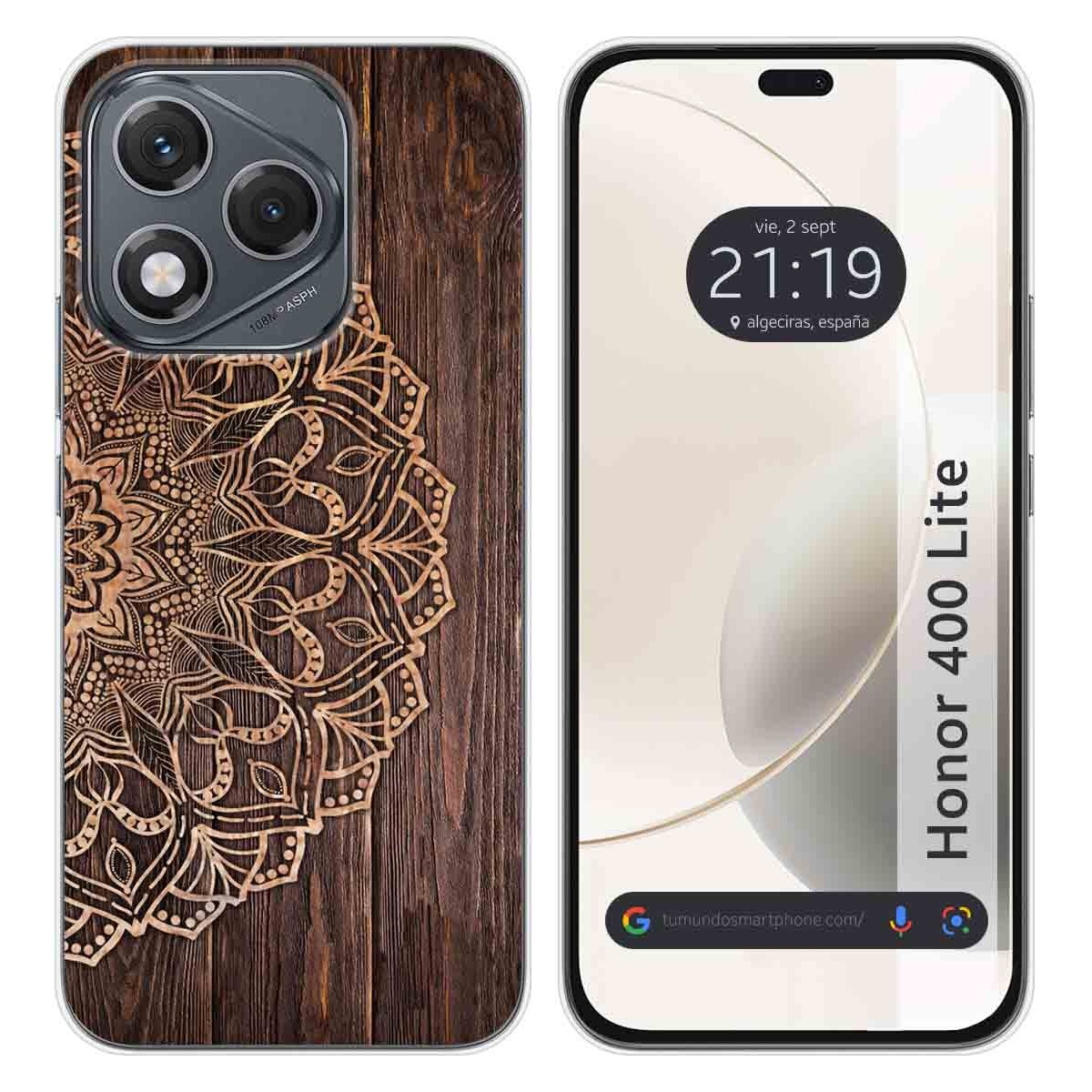 Funda Silicona para Huawei Honor 400 Lite 5G diseño Madera 06 Dibujos