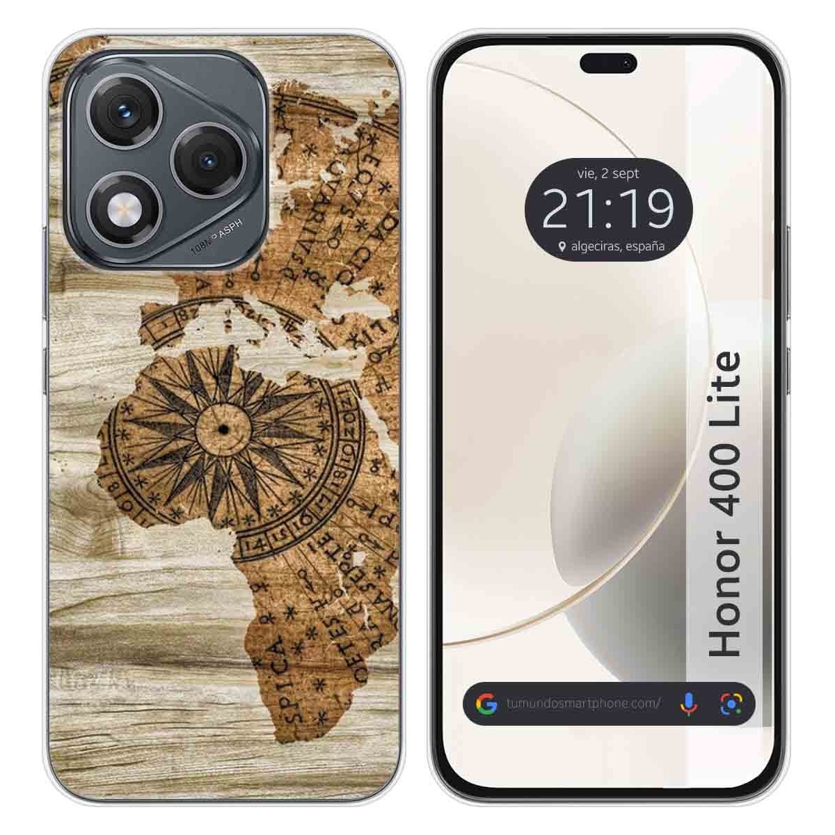 Funda Silicona para Huawei Honor 400 Lite 5G diseño Madera 07 Dibujos