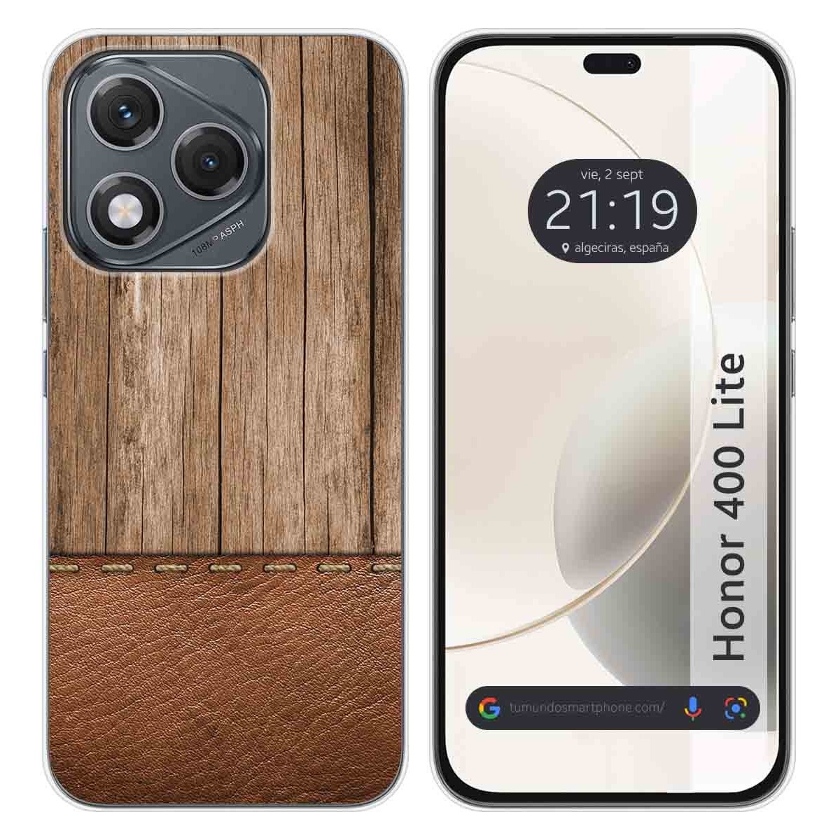Funda Silicona para Huawei Honor 400 Lite 5G diseño Madera 09 Dibujos