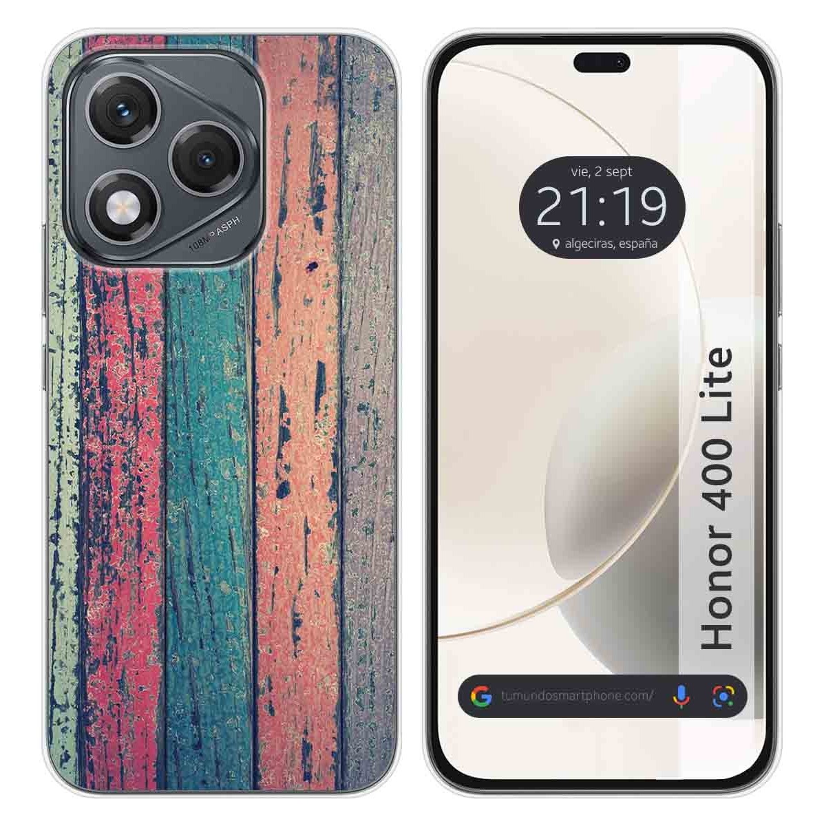 Funda Silicona para Huawei Honor 400 Lite 5G diseño Madera 10 Dibujos