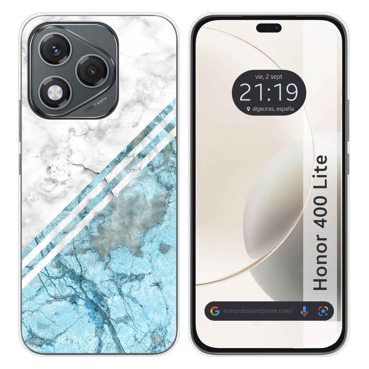 Funda Silicona para Huawei Honor 400 Lite 5G diseño Mármol 02 Dibujos