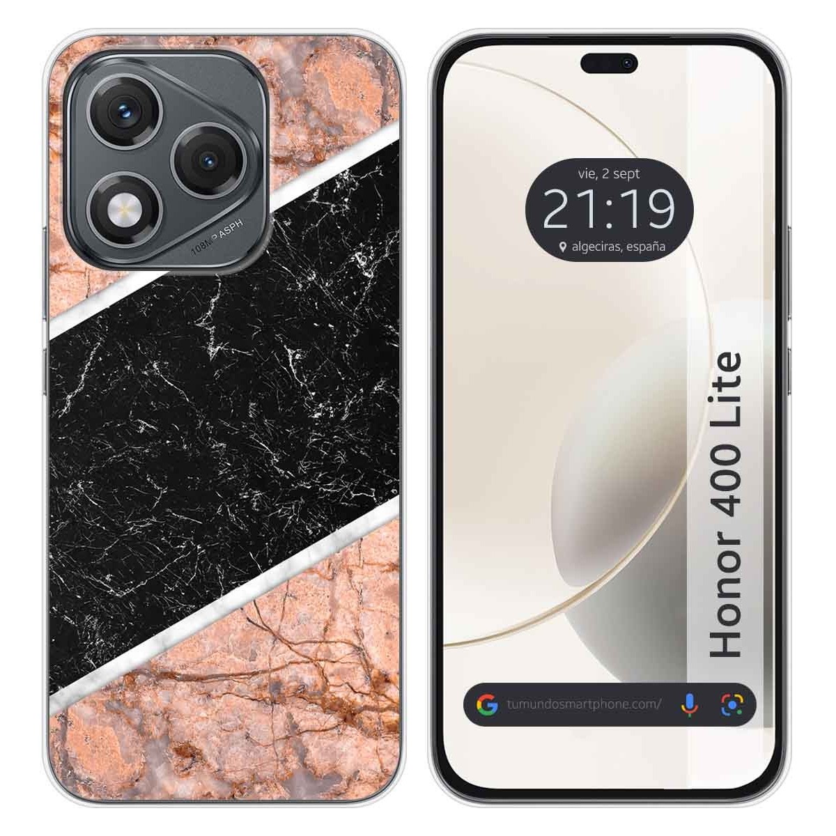 Funda Silicona para Huawei Honor 400 Lite 5G diseño Mármol 07 Dibujos