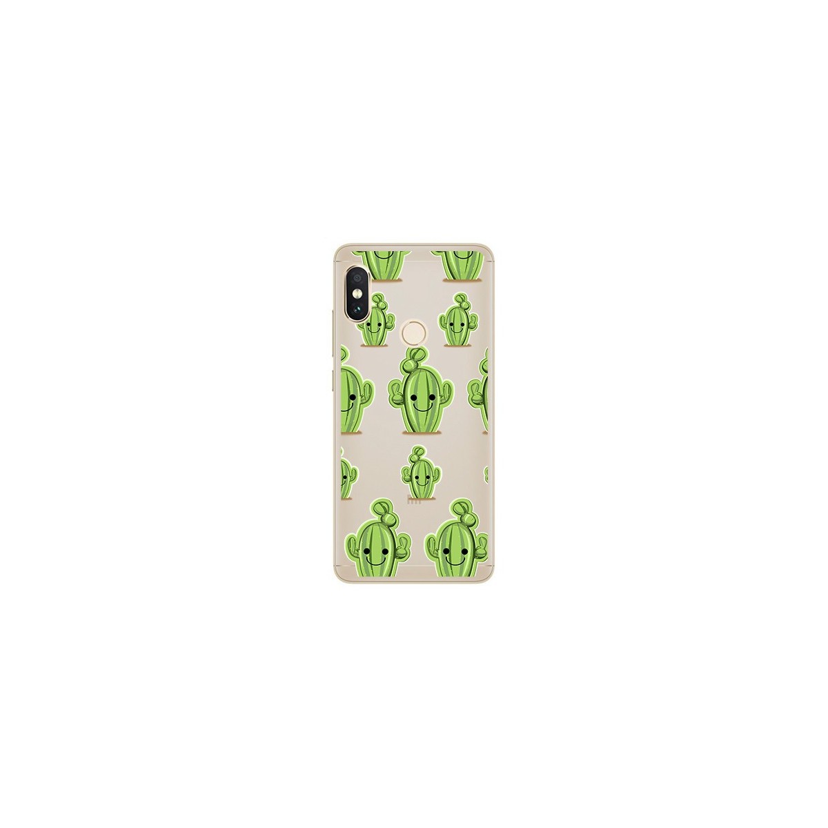 Funda Gel Transparente para Xiaomi Redmi Note 5 / Note 5 Pro Diseño Cactus Dibujos