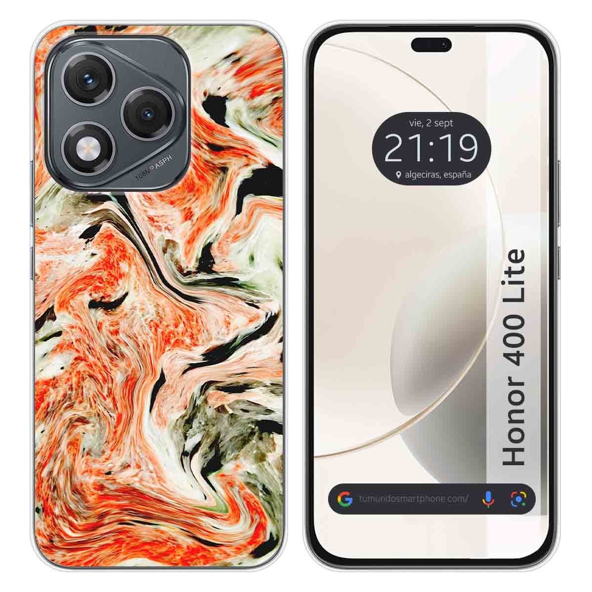 Funda Silicona para Huawei Honor 400 Lite 5G diseño Mármol 12 Dibujos
