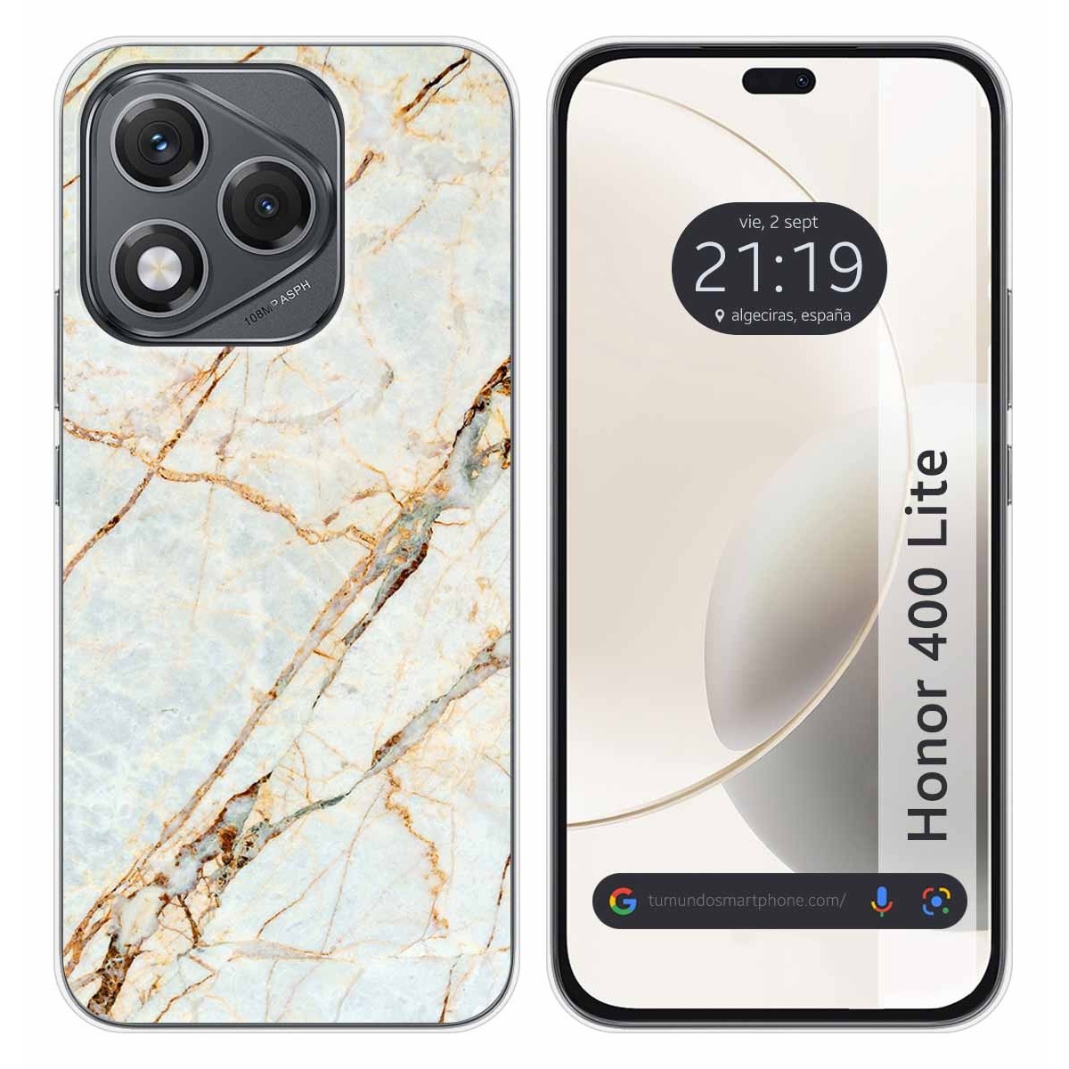 Funda Silicona para Huawei Honor 400 Lite 5G diseño Mármol 13 Dibujos