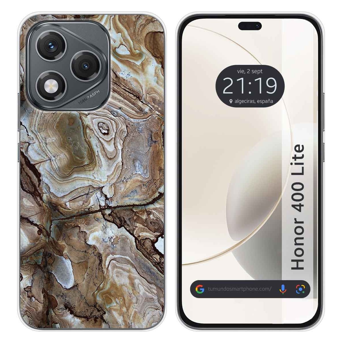 Funda Silicona para Huawei Honor 400 Lite 5G diseño Mármol 14 Dibujos
