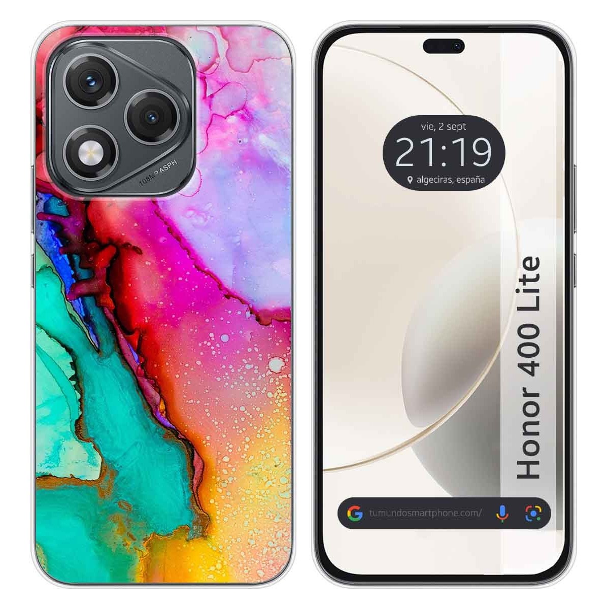 Funda Silicona para Huawei Honor 400 Lite 5G diseño Mármol 15 Dibujos