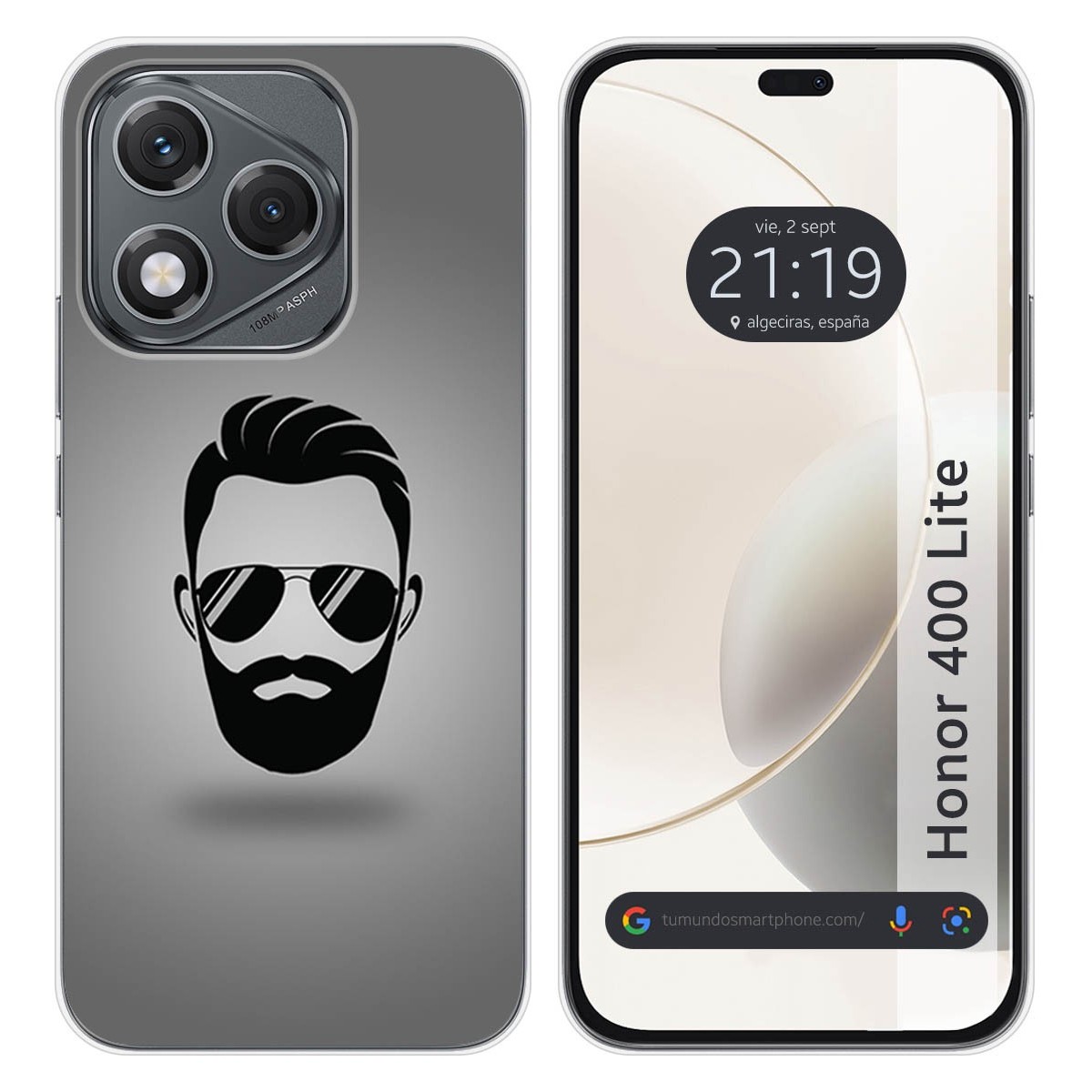 Funda Silicona para Huawei Honor 400 Lite 5G diseño Barba Dibujos