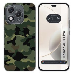 Funda Silicona para Huawei Honor 400 Lite 5G diseño Camuflaje Dibujos